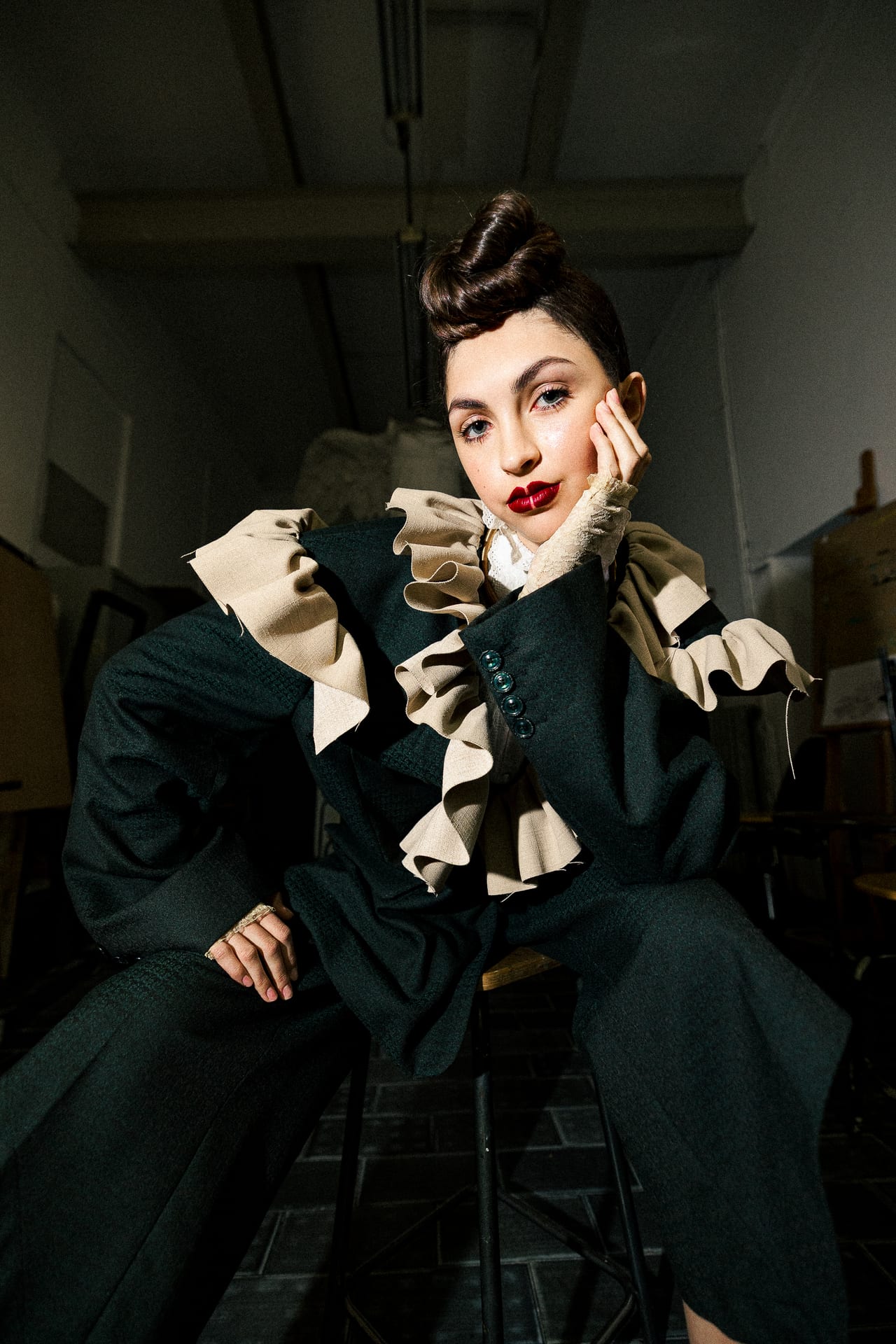 Ritratto beauty editoriale realizzato durante un progetto dell’accademia.